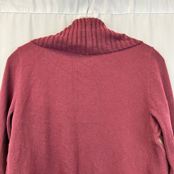 Market & Spruce Womens Cardigan Collared Long Sleeve Open Front Tight Knit S - Picture 6 of 10